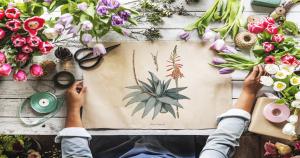 Image illustrating QR Codes For Floral Design Business