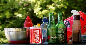 Image illustrating QR Codes on Bottles & Cans