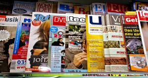 Image illustrating QR Codes on Magazines